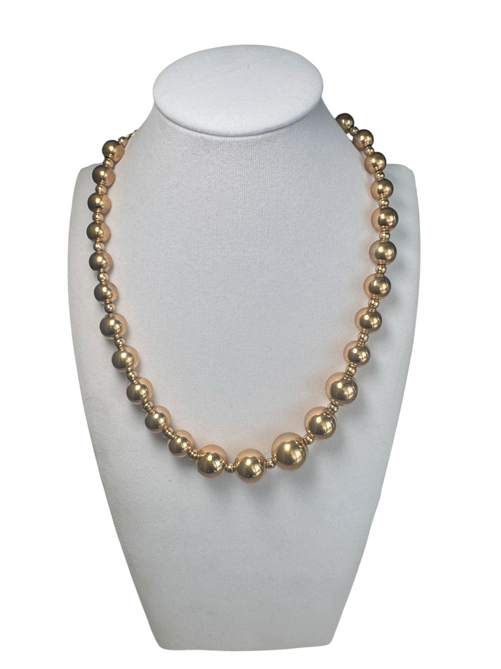 Vintage Gold NapierBead Statement Necklace for Women